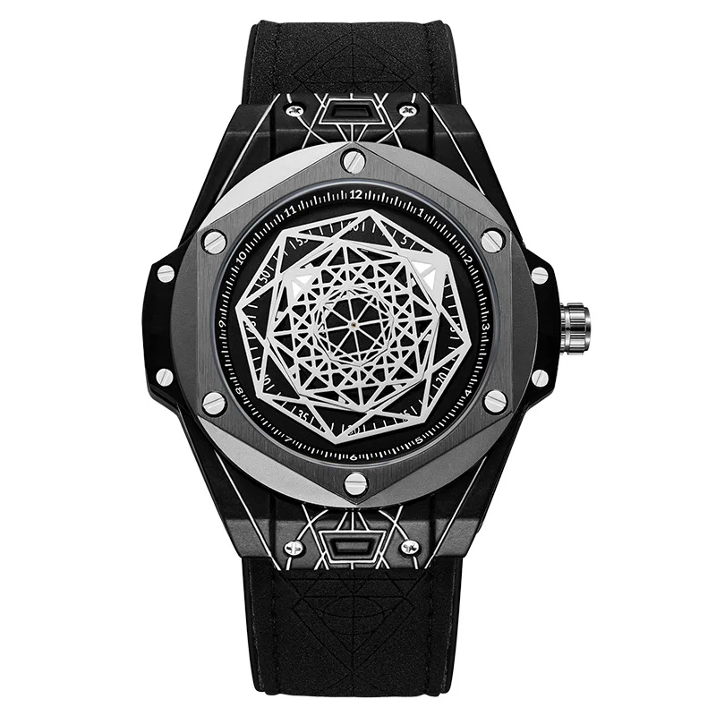 

Студенческая вечеринка Art Sense с шестиугольным диском, крутые часы, мужские часы