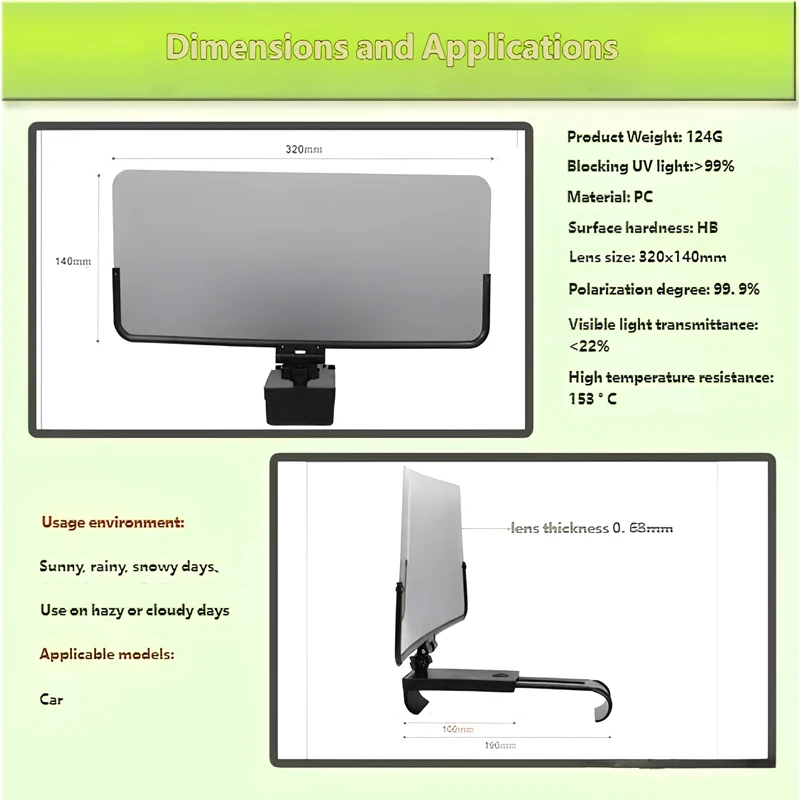 

Foldable Outdoor Travel Polarizing Screen Can Filter Strong Light And Care For Both Eyes Outdoor Small Tools Are Easy To Install