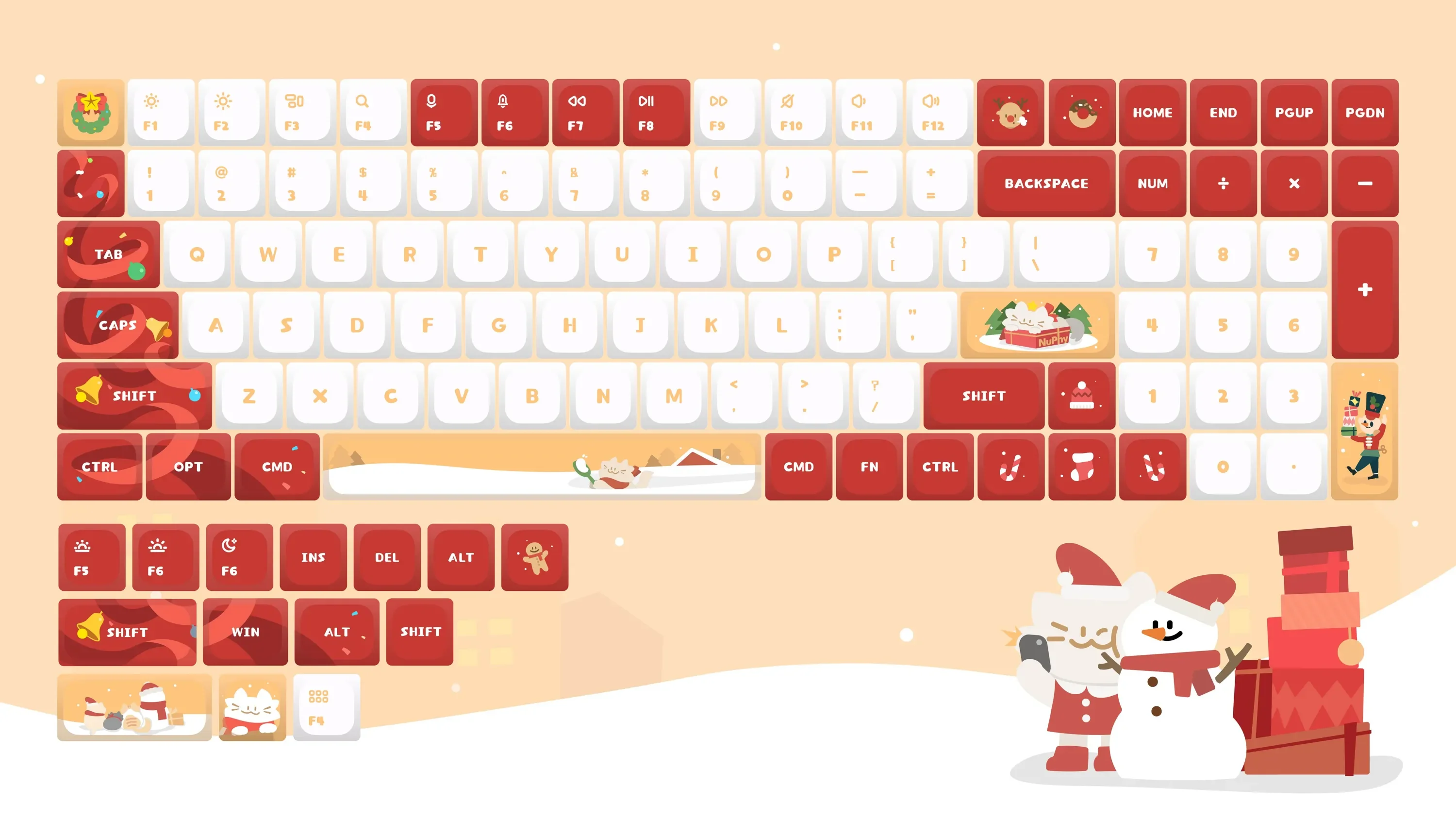 S*C様 NuPhy Air96 US配列 赤軸、未開封キーキャップセット NuPhy Air 96 is now available for pre-order! First thin keyboard