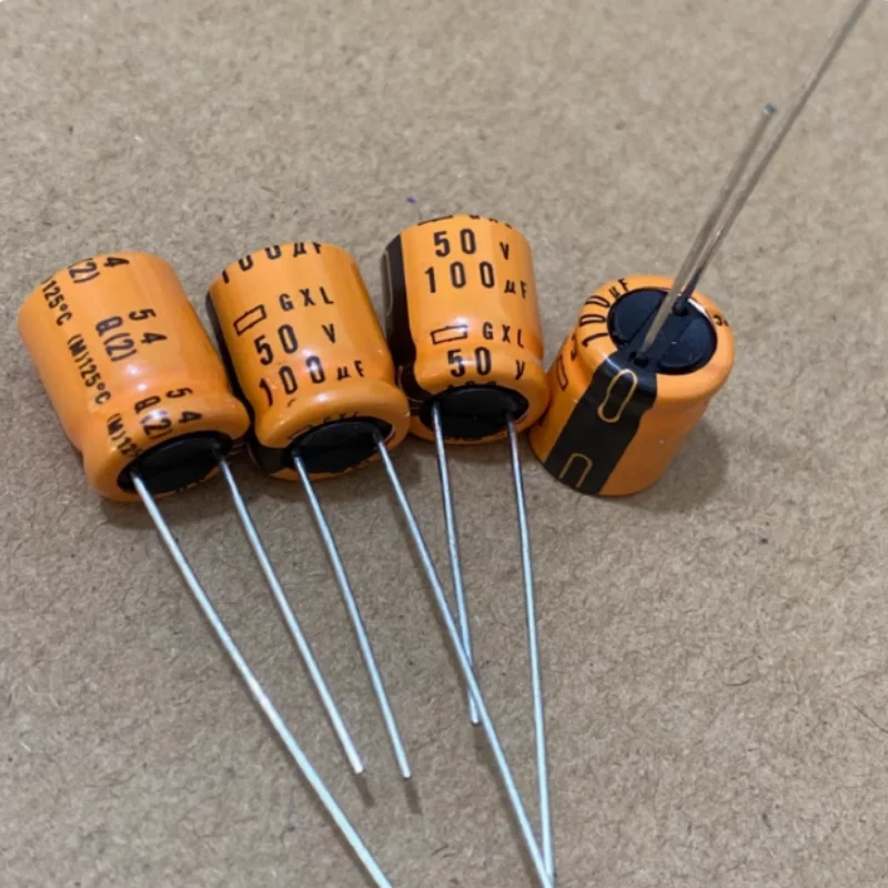 10PCS 100UF 50V Capacitor 50V 100UF 10X12.5 GXL High temperature resistance 125 degrees