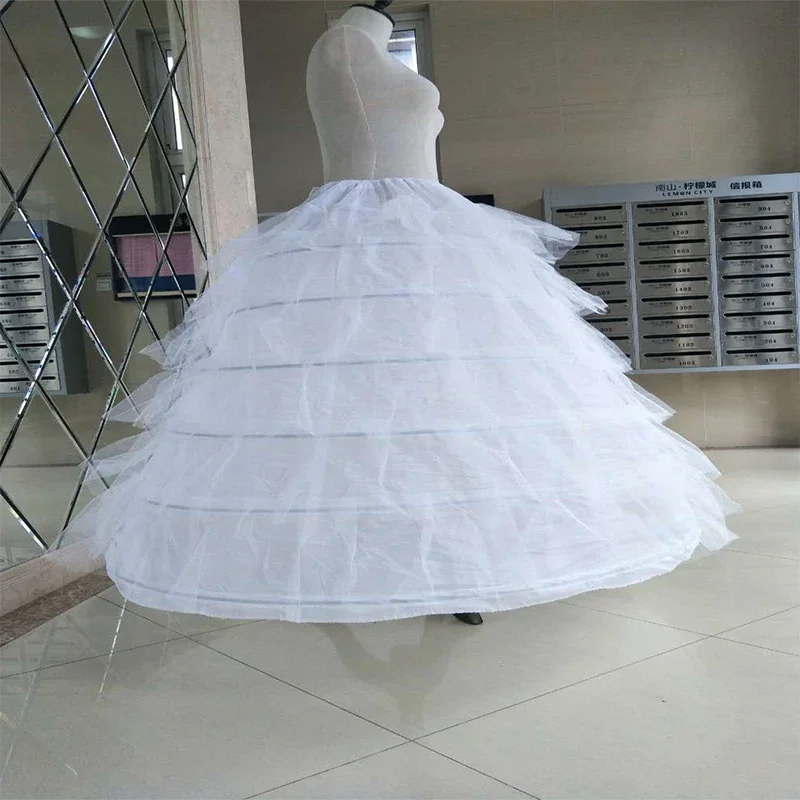 

White Bridal Petticoat Crinoline Slips Underskirt for Wedding Dress Gown