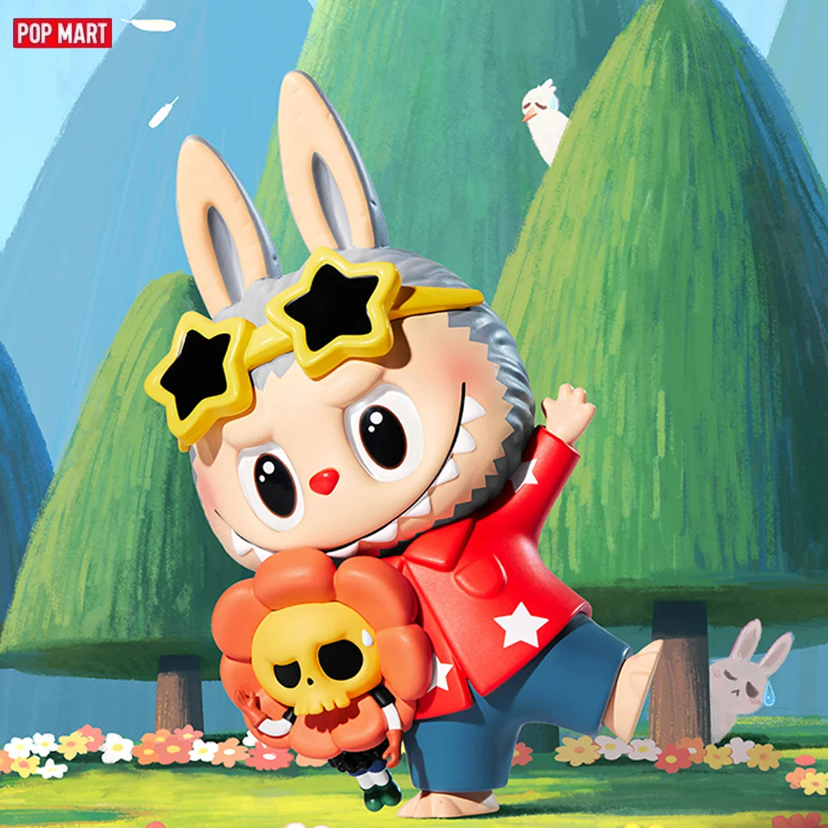 

POP MART Маленькая ручная тяга Маленькая ручная серия Ручная глухая коробка Модные украшения Таинственные игрушки Милая фигурка и идеальные подарки