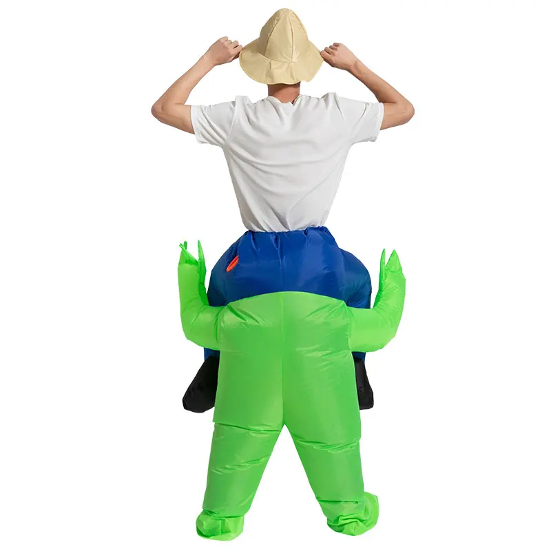 New Halloween Funny Riding Alien Inflatable Costume Festive Party Supplies Adult Stage Prop Performance Birthday Party Costume