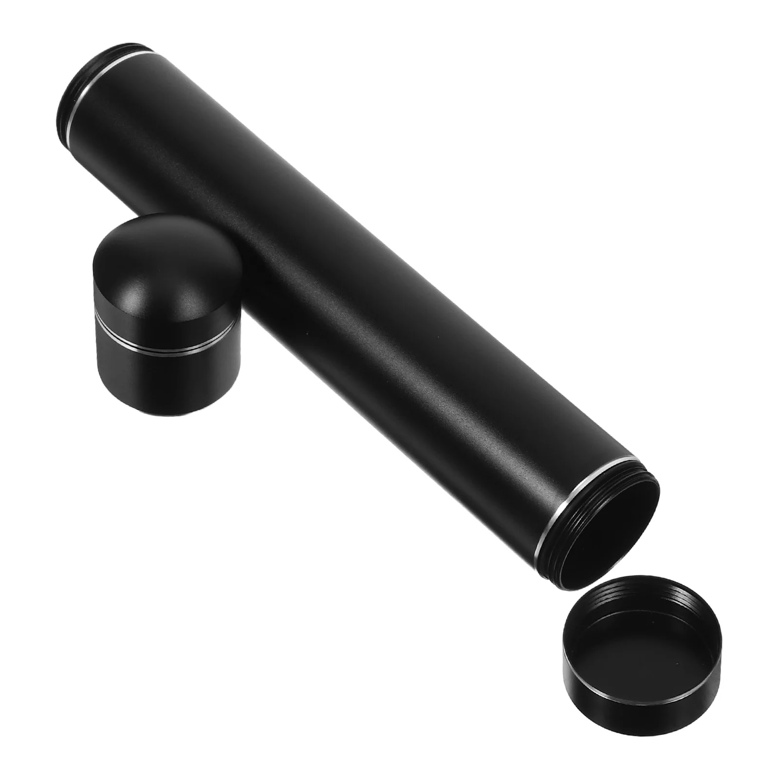 

Elegant Aluminum Alloy Tube Lightweight Portable Airtight Cigar Storage For Travel Outdoor Camping Hiking Single Cigar Holder