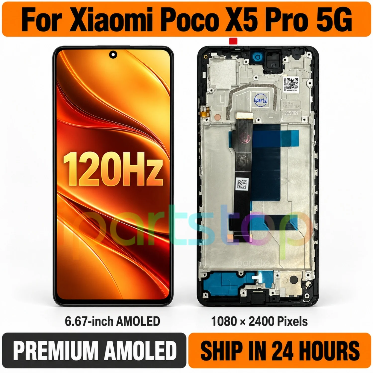 iparts-replacement-new-display-for-xiaomi-poco-x5-pro-5g-22101320g-22101320i-120hz-amoled-touch-screen-with-frame-assembly-oem