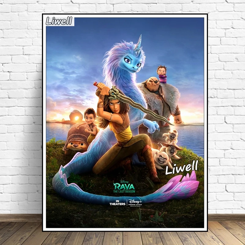 Raya And The Last Dragon Disney Movie Diamond Art Painting Sisu And Tuk Cartoon Animal Mosaic Cross Stitch Kits Home Decor