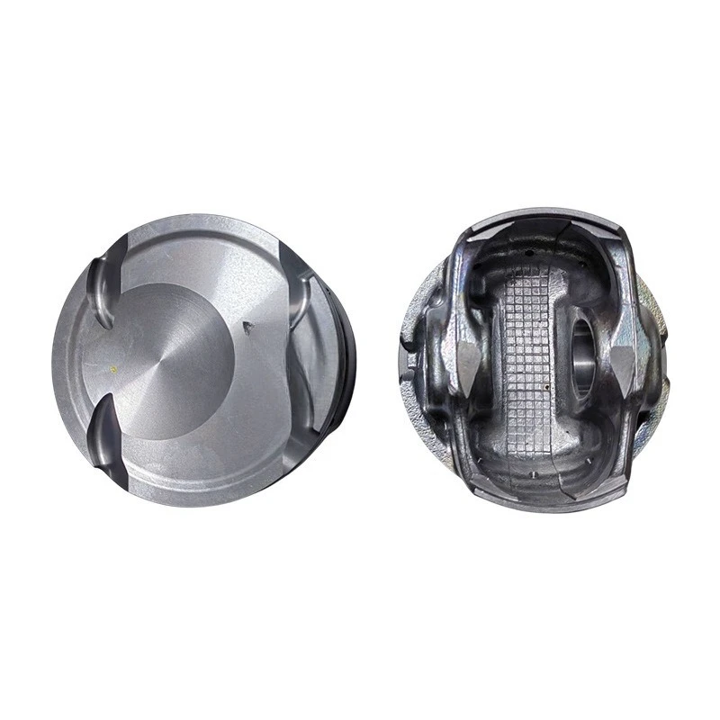 

Piston with steel ring