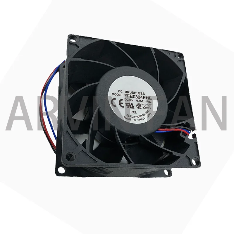 Ventilateur de refroidissement unique pour carte mère, FFB0824EHE, Ces24 V, 5700 tr/min, 16CFM, 80x80x38mm, 3 broches, vitesse FG, original