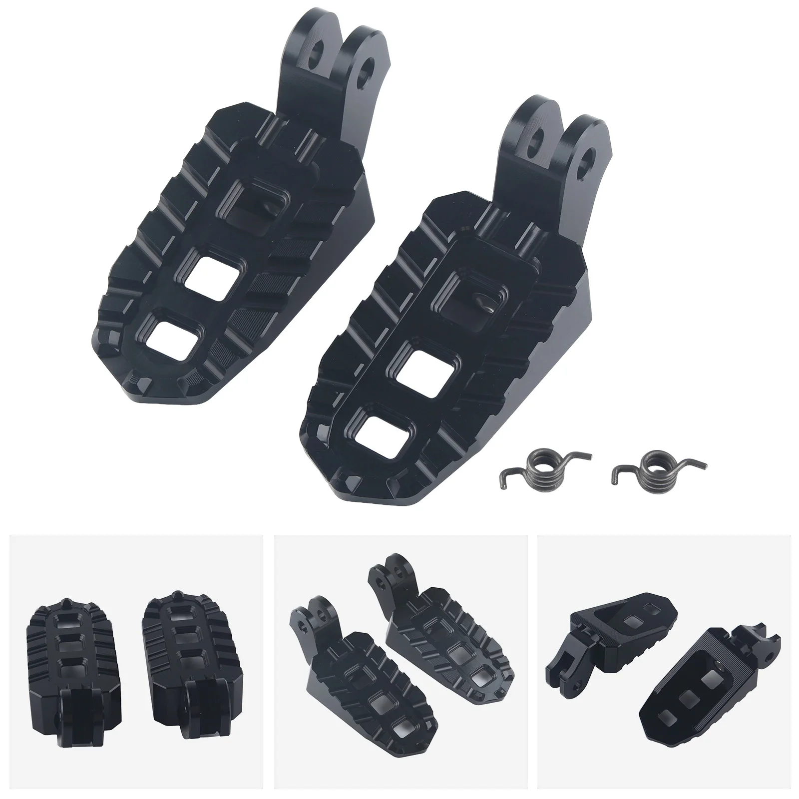 Motorcycle Foot Pegs  Motorcycle CNC Wide Fat Footpegs Roating Foot Pegs For Triumph Scrambler 400X 2023-2024