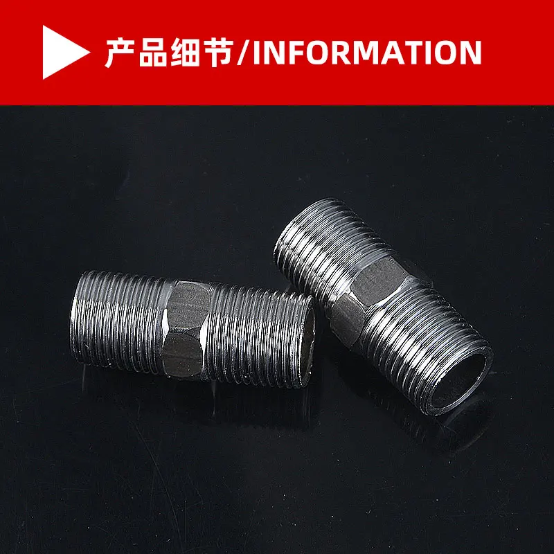 스테인레스 스틸 외경 20MM 연장 직접 맞대기 입구 파이프 조인트, 이중 외부 스레드 직선 외부 스레드