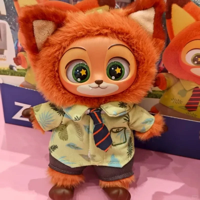 Original Disney MINISO Zootopia Vinyl Plush Doll Blind Box Series Judy Nick Animation With Plush Dolls Scarce Style Best Gift