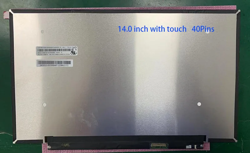 

NV140FHM-T09 V8.0 FHD 40pins Laptop LCD screen Display Panel Matrix With touch FRU: 5D11D69019 For Lenovo ideapad 5-14ALC05 82LM