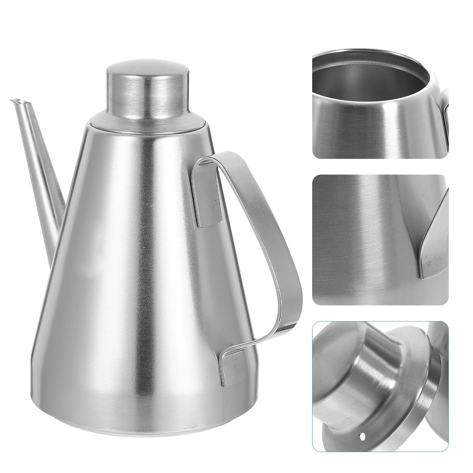 

Stainless Steel Oil Dispenser 700ml Anti- Long Spout Bottle for Kitchen Cooking Liquor Vinegar Sauce Container