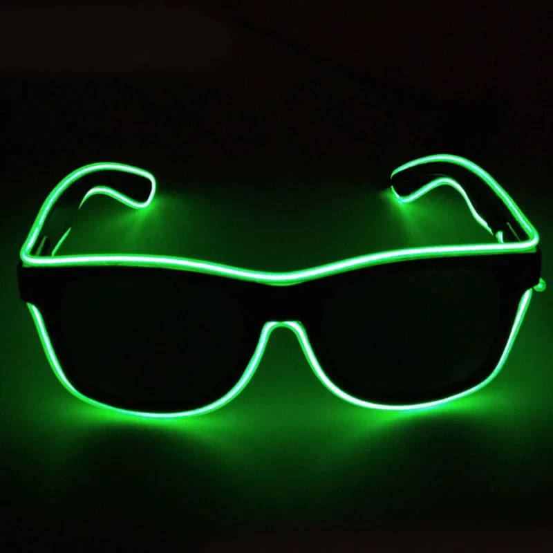 LED color  luminous glasses birthday party sunglasses cold light glasses party supplies performance cheer party luminous props