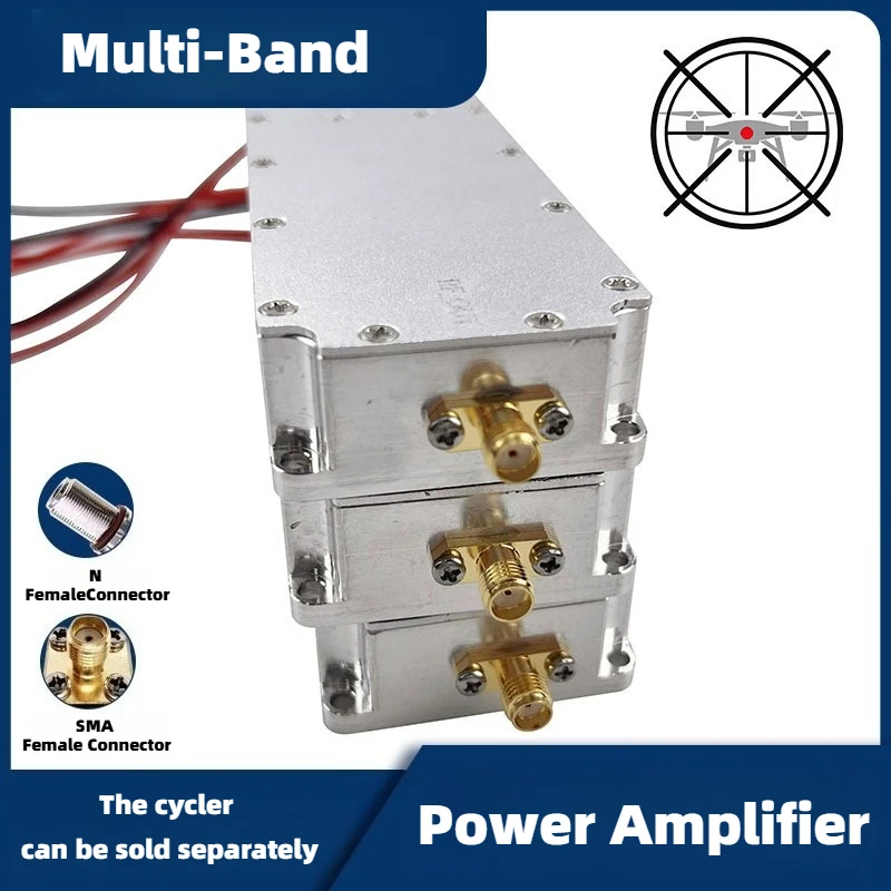

50W amplifier wideband data source GAN module 100M-1050M multi-band optional power amplifier module