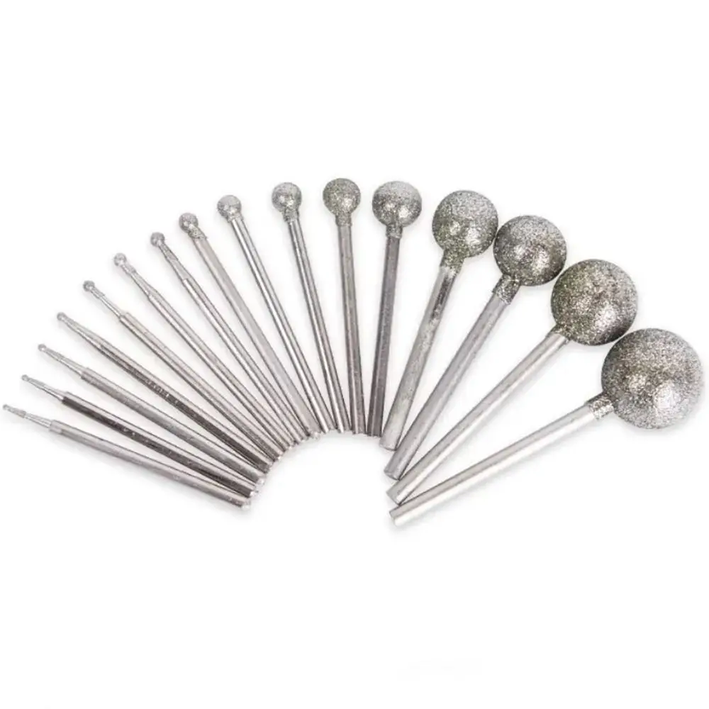 

5 шт., алмазное круглое шлифовальное сверло, шлифовальная головка, 2,35 мм, хвостовик, прецизионный инструмент для резьбы