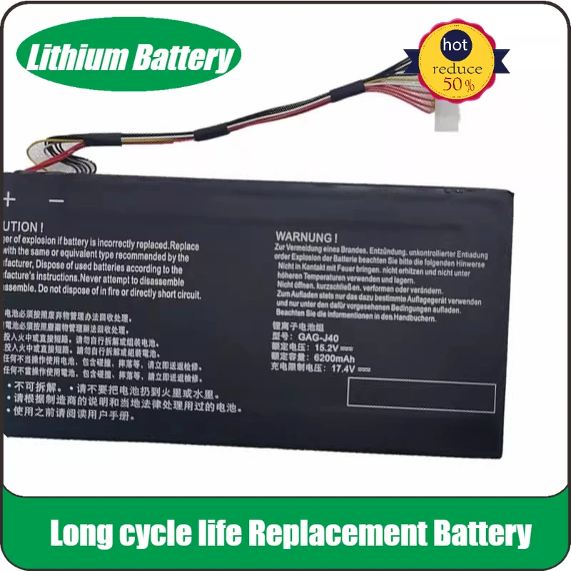 

New Replacement Laptop Battery 15.2V 6200mAh GAG-J40 for Gigabyte Aorus X7 Dt V8 V7 V6 Aero 14 15 V7 14-W-CF2 15x 15w 14-P64WV6