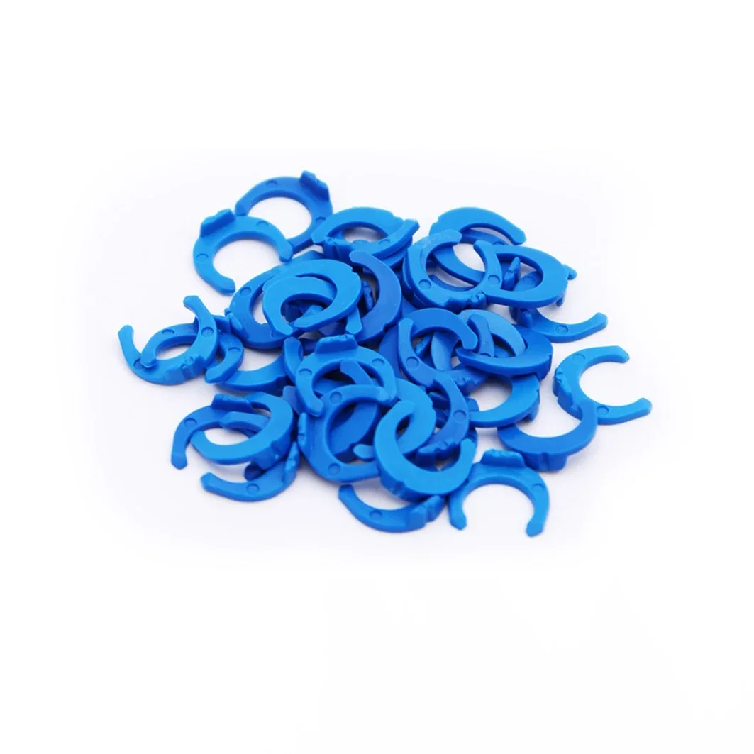 1/4'' 3/8" Blue Clip C-ring Hose Clamp Quick Connector Pipe Fitting RO Water Aquarium Reverse Osmosis System Filter Parts