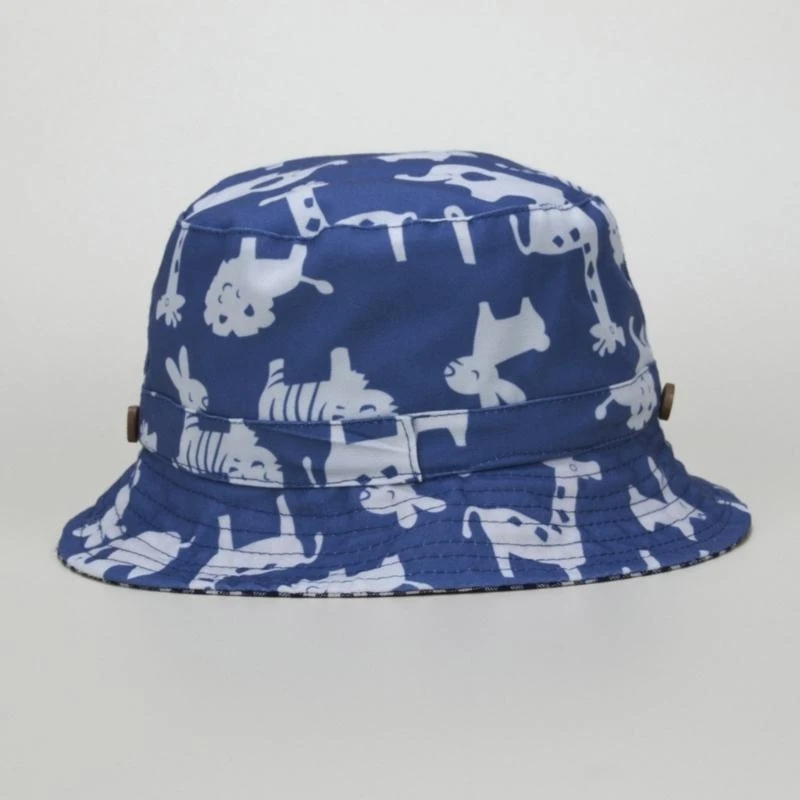 

F19F Unisex Kids Fisherman Hat Cartoon Adjustable Bucket Hat Wide Brim for Outdoor