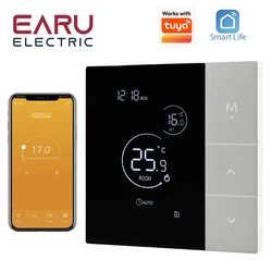 TUYA WiFi Thermostat Temperature Controller Water Electric Floor Heating TRV AC100V-240V 3A 16A Digital LCD Display Wall Mounted