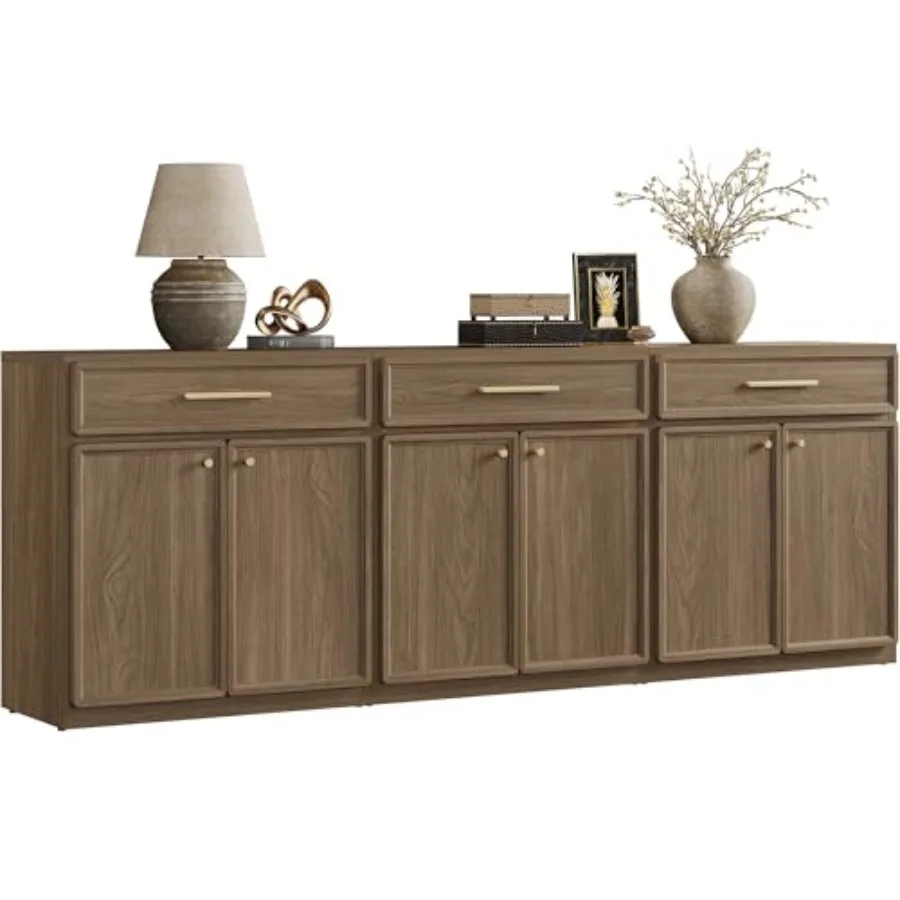 

Современный буфет в стиле фермерского дома с дверцами и полками, большой шкаф для хранения, белый, для гостиной, кухни, столовой