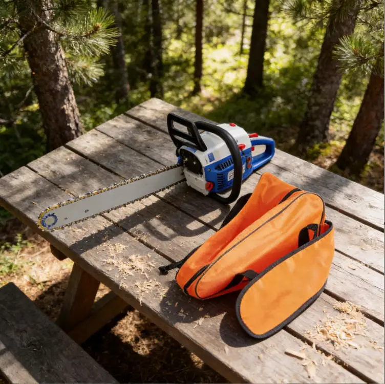 20-inch Chainsaw Carrying Storage Bag Oxford Cloth Gas Chainsaw Bag Portable Thickened Tool Storage Pouch Tool Parts