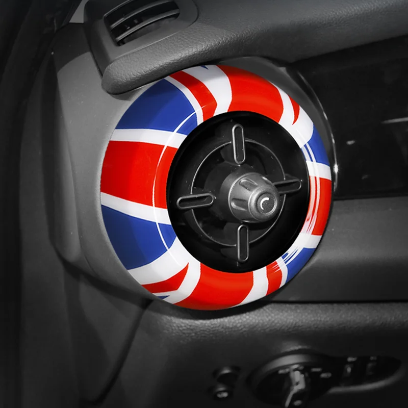 

F55 F56 F57 Union jack Car Air Vent Conditioning Outlet Cover Trim For MINI Cooper Hatchback Convertible Interior Decoration