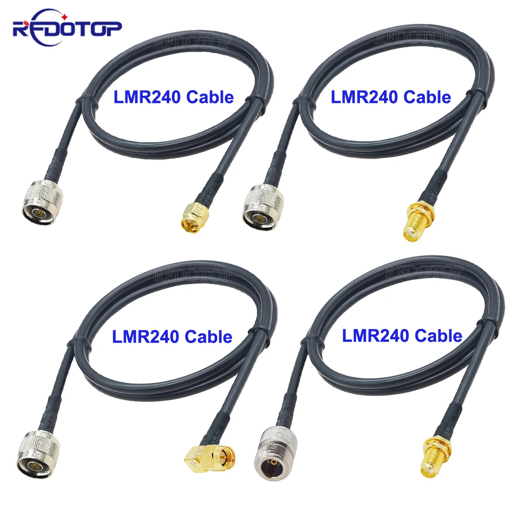 LMR240 Cable SMA Male/Female to N Male/Female Connector 50-4 SMA to N RF Coaxial Cable Pigtail Jumper 4G 5G LTE Extension Cord