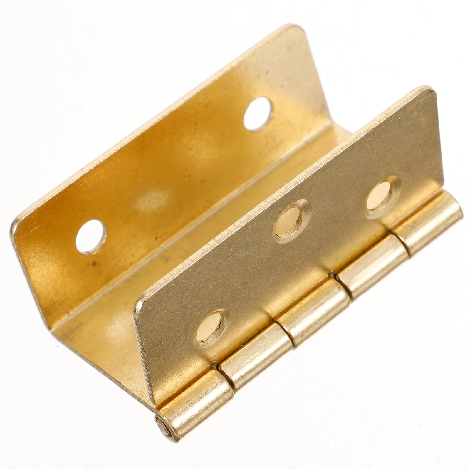 

10 Pcs Three-fold Hinge Cabinet Barn Door Hardware and Window Furniture Metal Vintage Golden