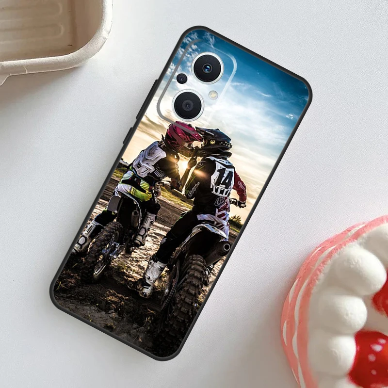 Moto Cross Motorcycle Sports Case For OPPO Reno 11 F 10 Pro 4Z 5Z 8T 4 5 6 7 8 Lite OPPO Find X6 Pro X2 X3 X5 Lite Cover