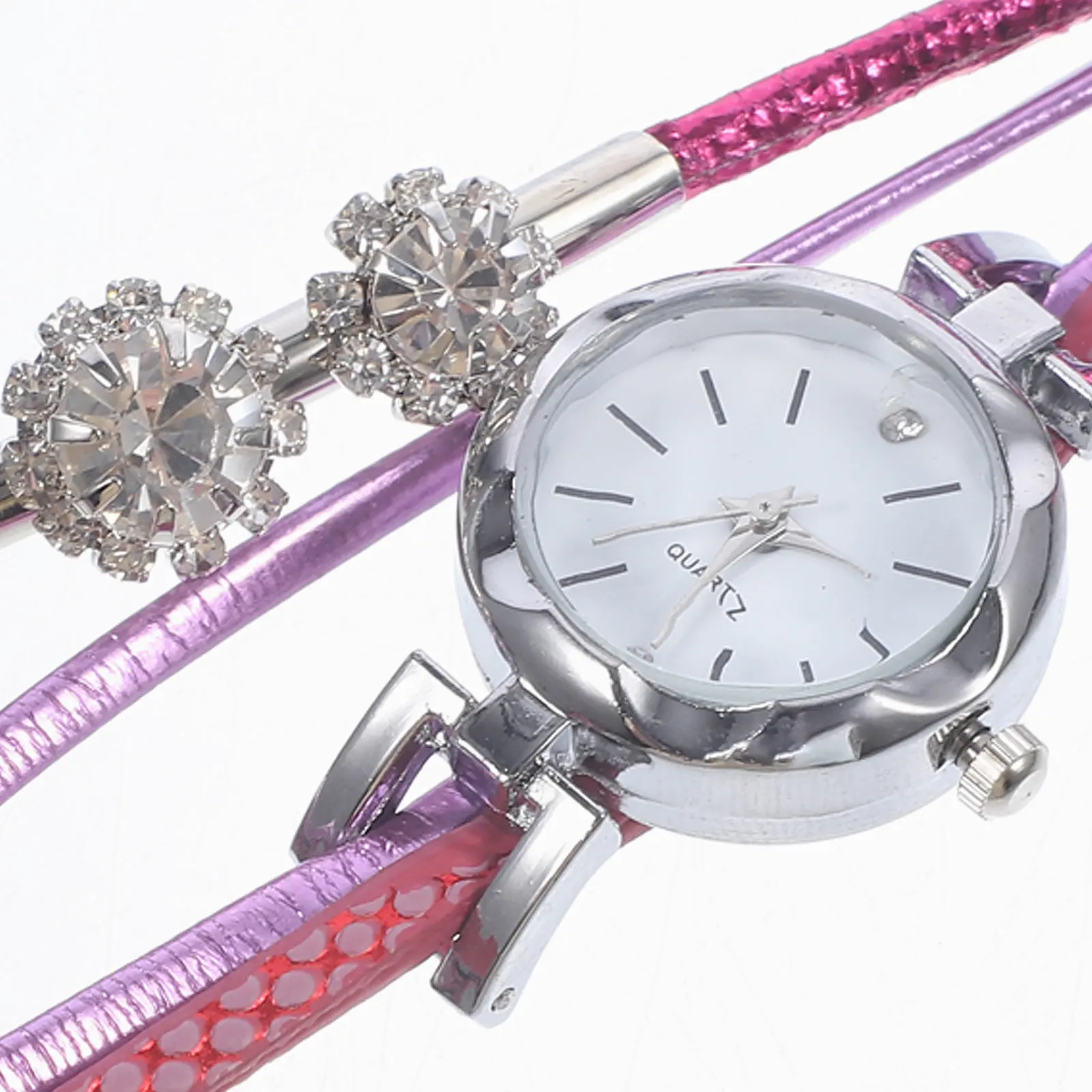 

Модные кварцевые наручные часы с жемчугом, розовые, креативные, женские, подарочные, стильные, винтажные, уникальный дизайн, точное время измерения