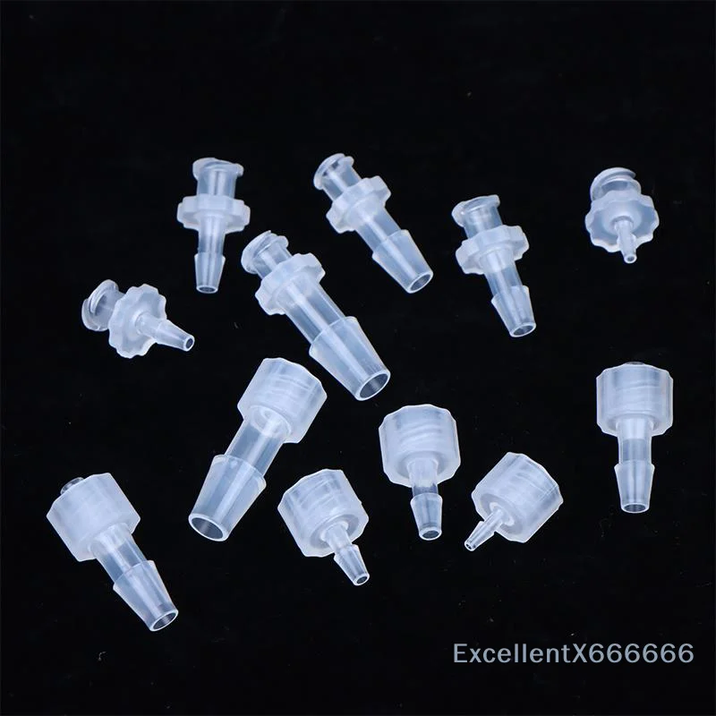 Luer Lock Adapter Heat Resistant PP Connector Seamless Air Valve Pipe Fitting for High Temp Glue Dispensing Liquid Subpackaging