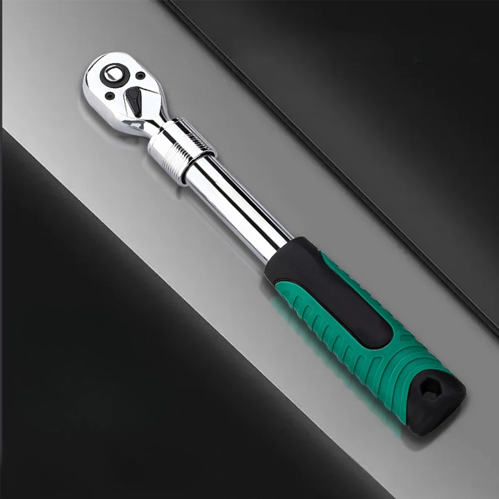 

72 Tooth Ratchet Adjustable Head Wrench Quick Release Button Retractable Large Flap For Automotive Repair Convenient To Use