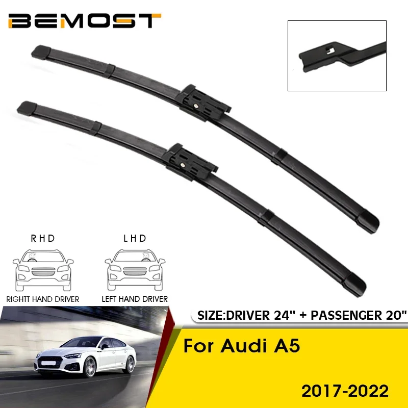 

Car Wiper Blades For Audi A5 2017 2018 2019 2020 2021 2022 Windshield Windscreen Front Window Blades 24"+20" Car Accessories