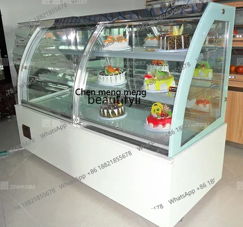 خزانة عرض فريزر الكيك الأوروبية المبردة بالهواء، ثلاجة تجارية، فريزر حلوى موس الفاكهة