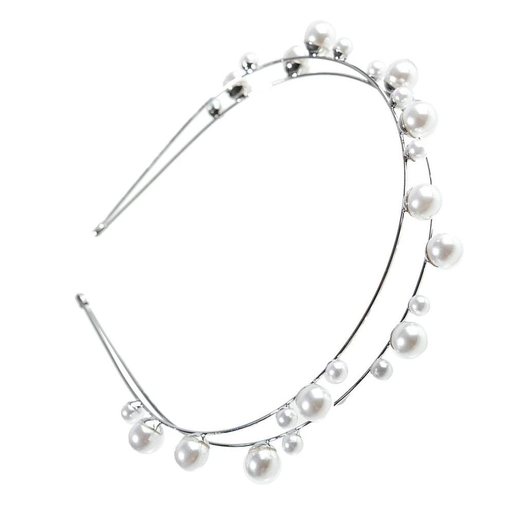 

Elegant Pearl Headband Women Hair Accessories Decorative Hair Hoops Beaded Headbands Imitation Pearls Wedding Party for Girls