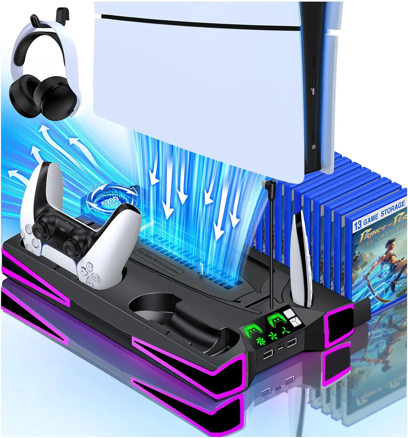 PS5 Stand Cooling S…