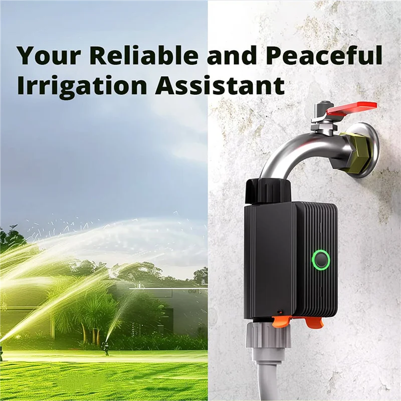 M05K 2X Zigbee Smart Water Valve Smart Timing Irrigation Switch IP55 Automatic Irrigation Easy Install Remote Control A