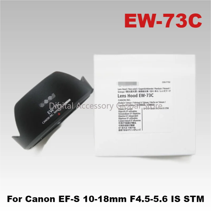 New Original Front Hood EW-73C Parts For Canon EF-S 10-18mm F4.5-5.6 IS STM (67mm) Camera Lens EF-S 10-18 10-18mm f4.5-5.6 STM