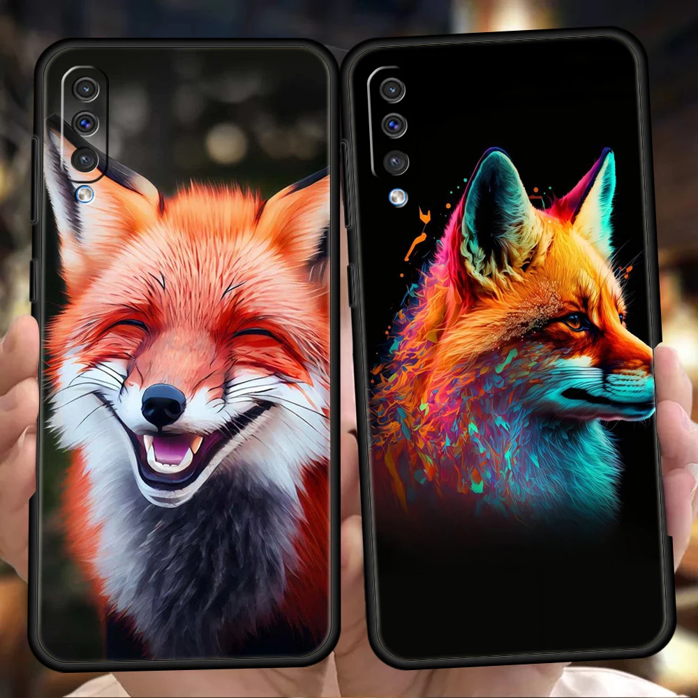 

Animal The Fox Phone Case for Samsung Galaxy A24 A25 A34 A22 A12 A14 A02 A03 A05 A70 A50 A10 A20 5G Silicone Cover Shell Capas