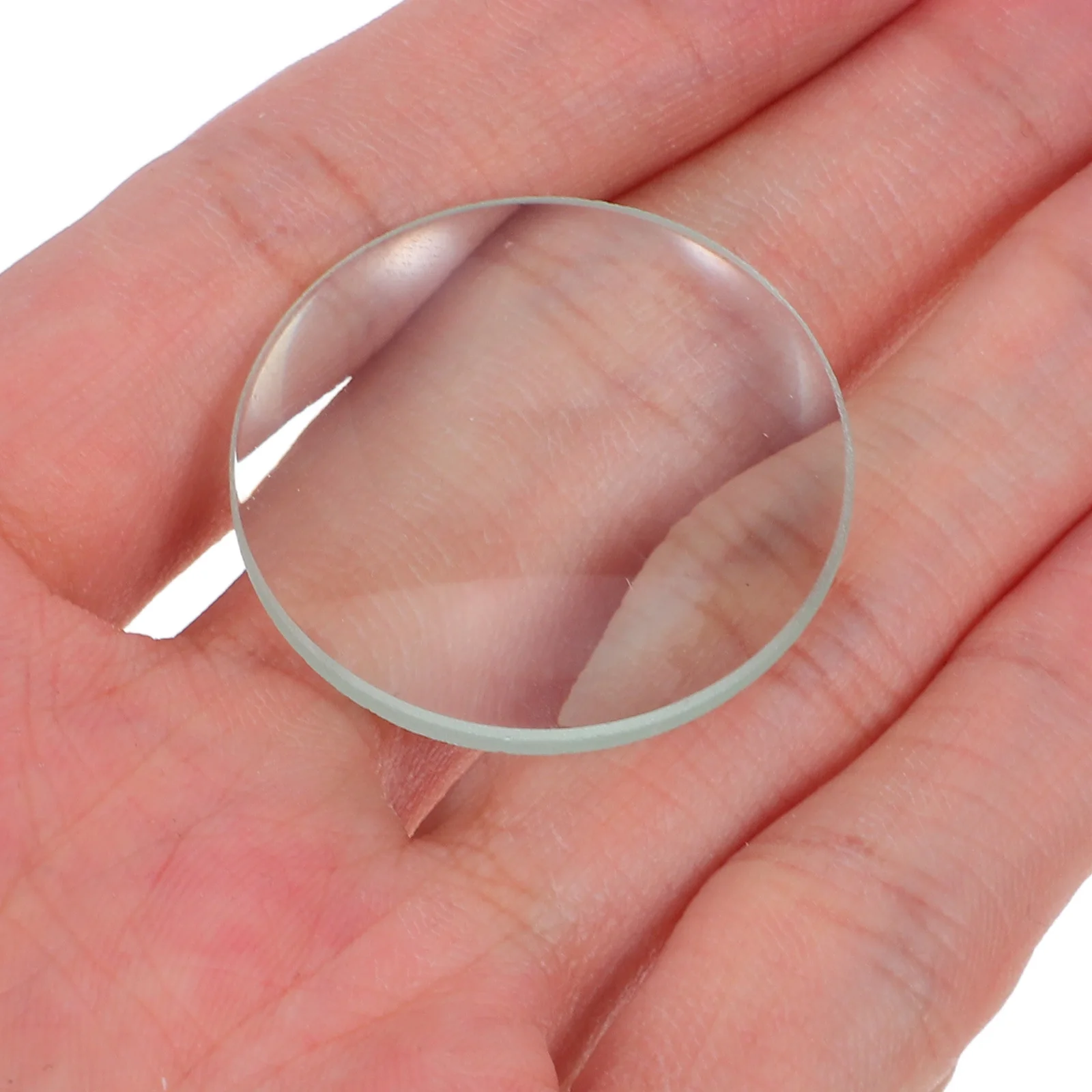 

Diy Telescope Lenses Optical Glass Circular Cylindrical Biconvex Double Mirror for Physics