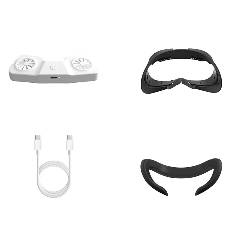 

For Meta Quest 3 Air Circulation Face Cover With Cooling Fan VR Headset Replacement Facial Interface Mask For Quest3