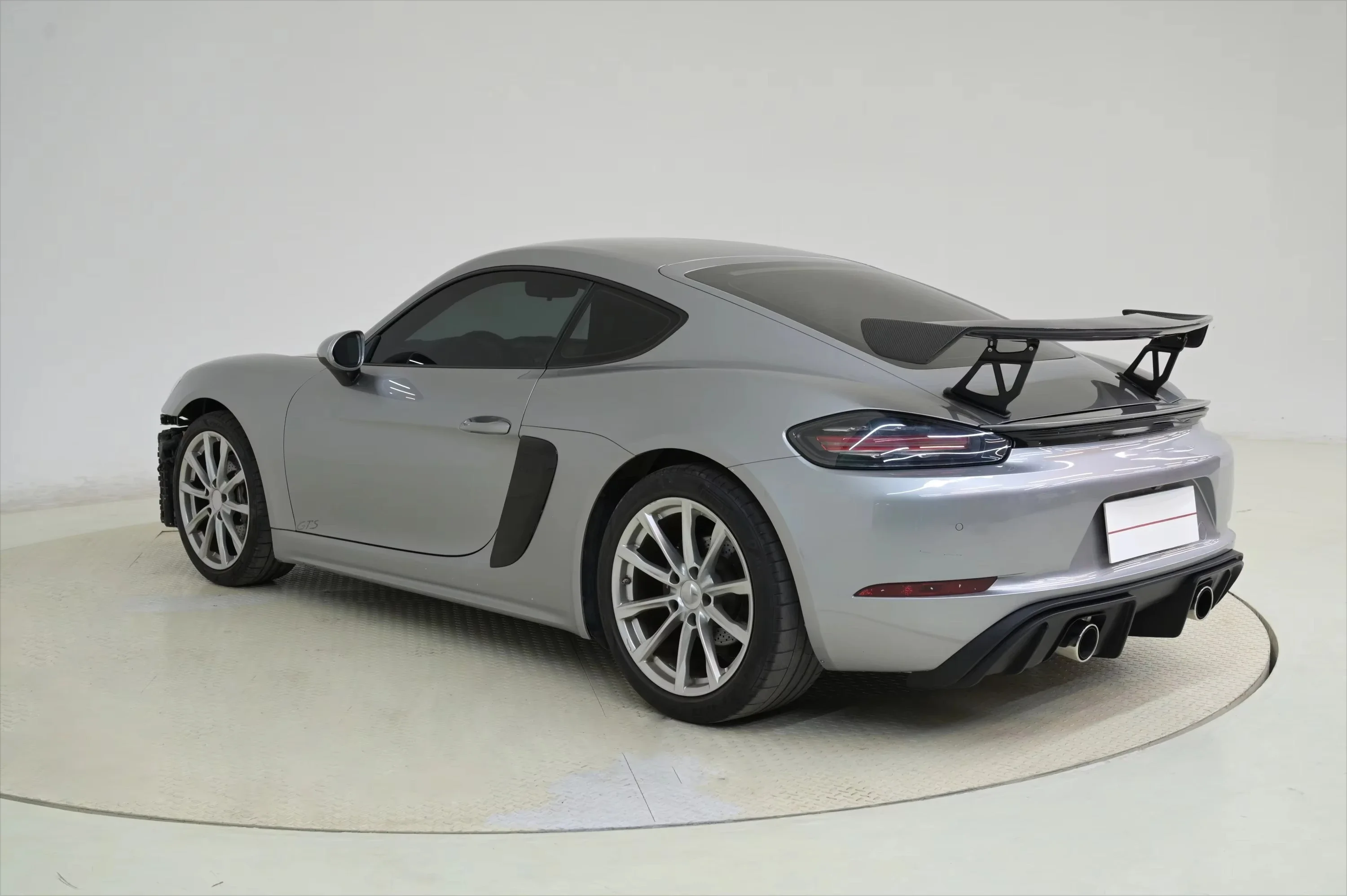 KM Premium Performance for GT4 Style Carbon Fiber Rear Spoiler High Quality Body Parts for 982 Boxster/Cayman for GT4