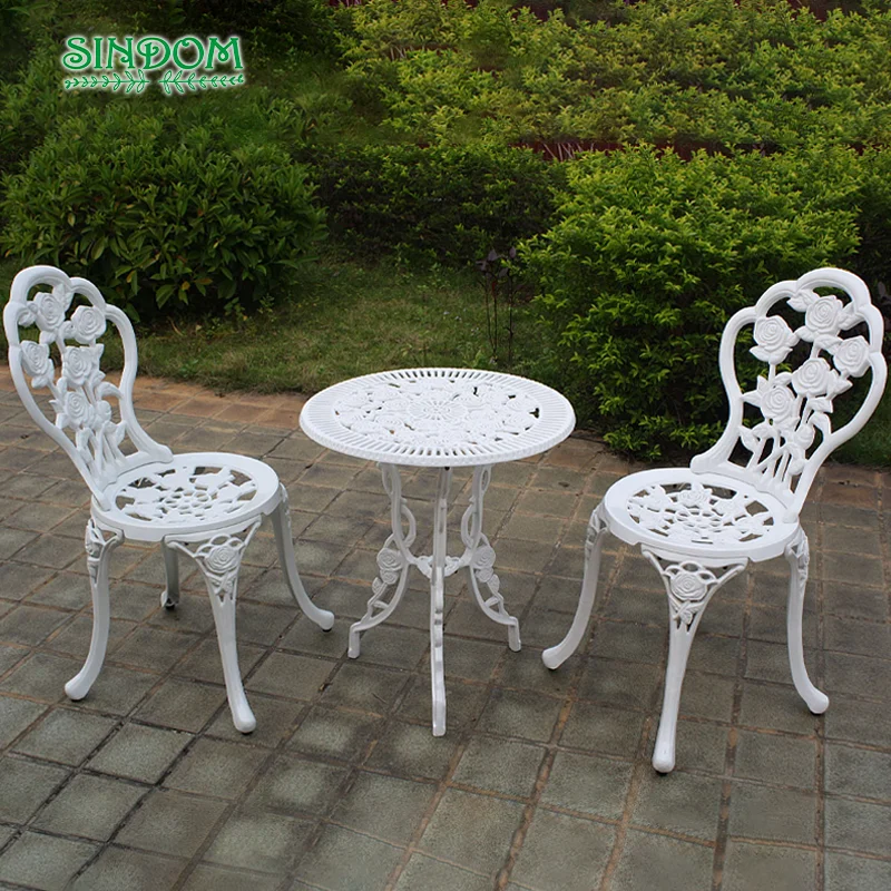 Rose Design Leisure Country Outdoor Furniture Garden table and Chairs