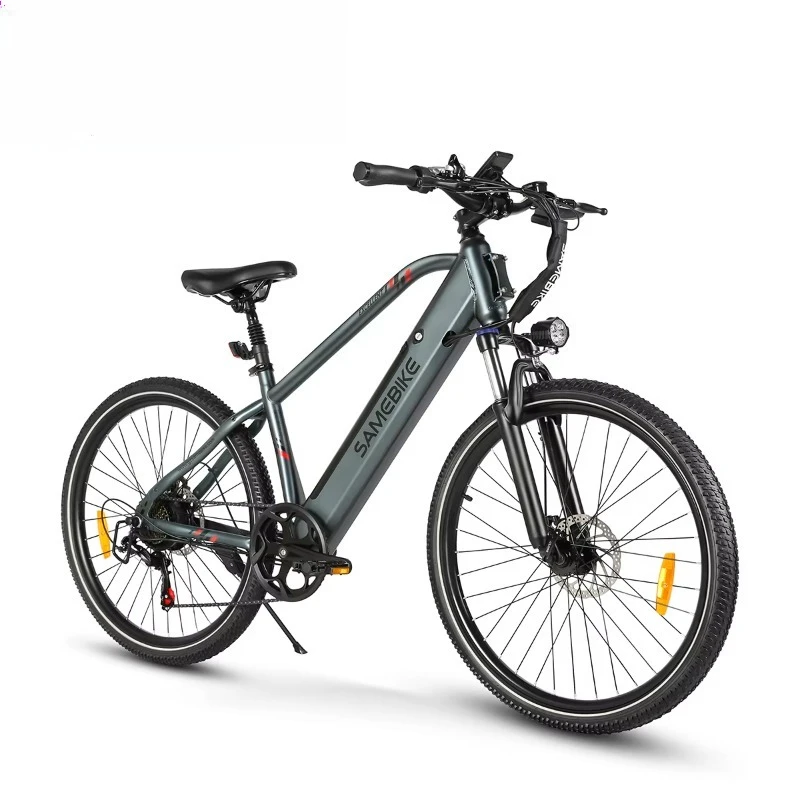 الدراجة الجبلية الكهربائية MTB 500D بطارية ليثيوم مدمجة إطار المدينة 7 سرعات حافة إلكترونية