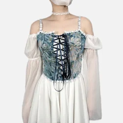 Sexy Corset Top Ladies Shaper Blusas Waist Trainer Underbust Lolita Bustier Bandage Corsets Women Lingerie Streetwear Clothes