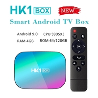 HK1 BOX Amlogic S905X3 4G 64G 128G 8K Smart TV BOX Android 9.0 2.4/5G Dual Wifi 1080P 4K 1000M Media Player Set Top Box