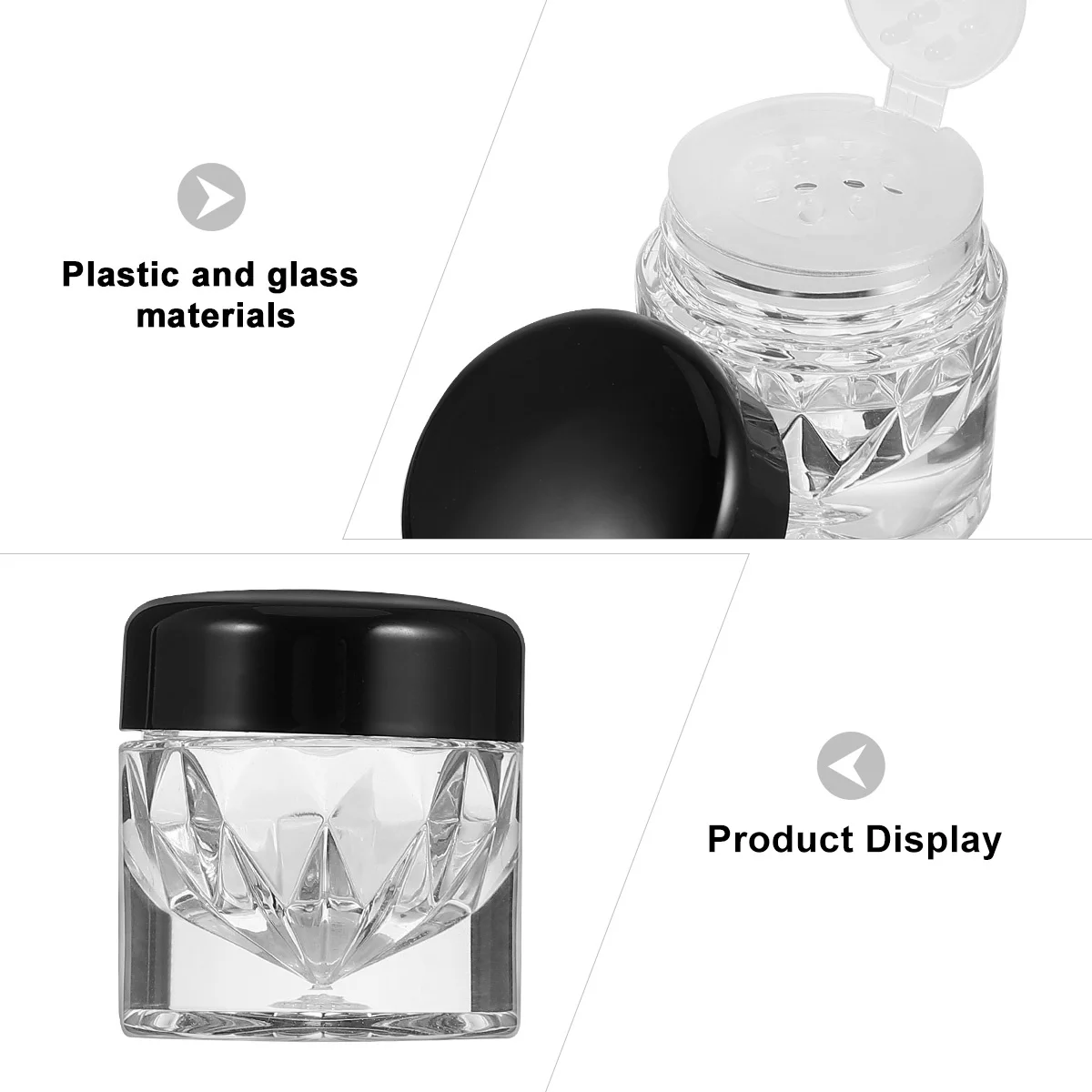 

10Pcs Refillable Sub Packaging Bottles Storage Bottle Empty Loose Powder Concealer Powder Container Durable Lightweight