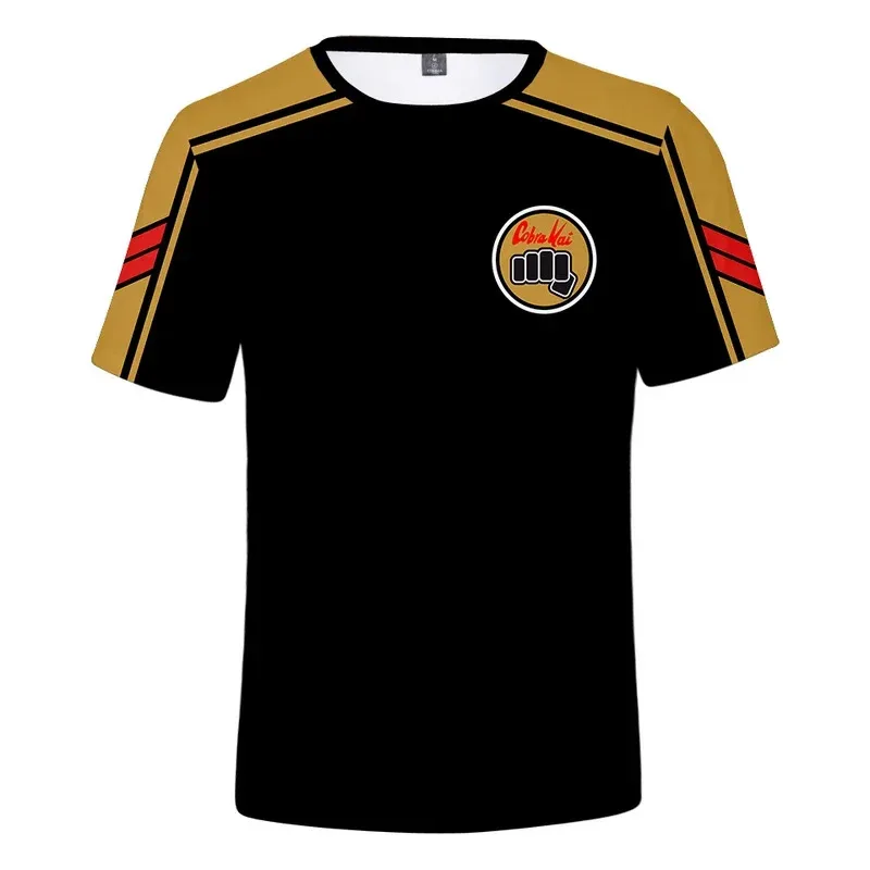 Nueva camiseta para niños de 3 a 14 años Cobra Kai The Karate Kid, ropa para niños, camiseta 3d para niños/niñas, camiseta para adolescentes, camiseta para niños de dibujos animados
