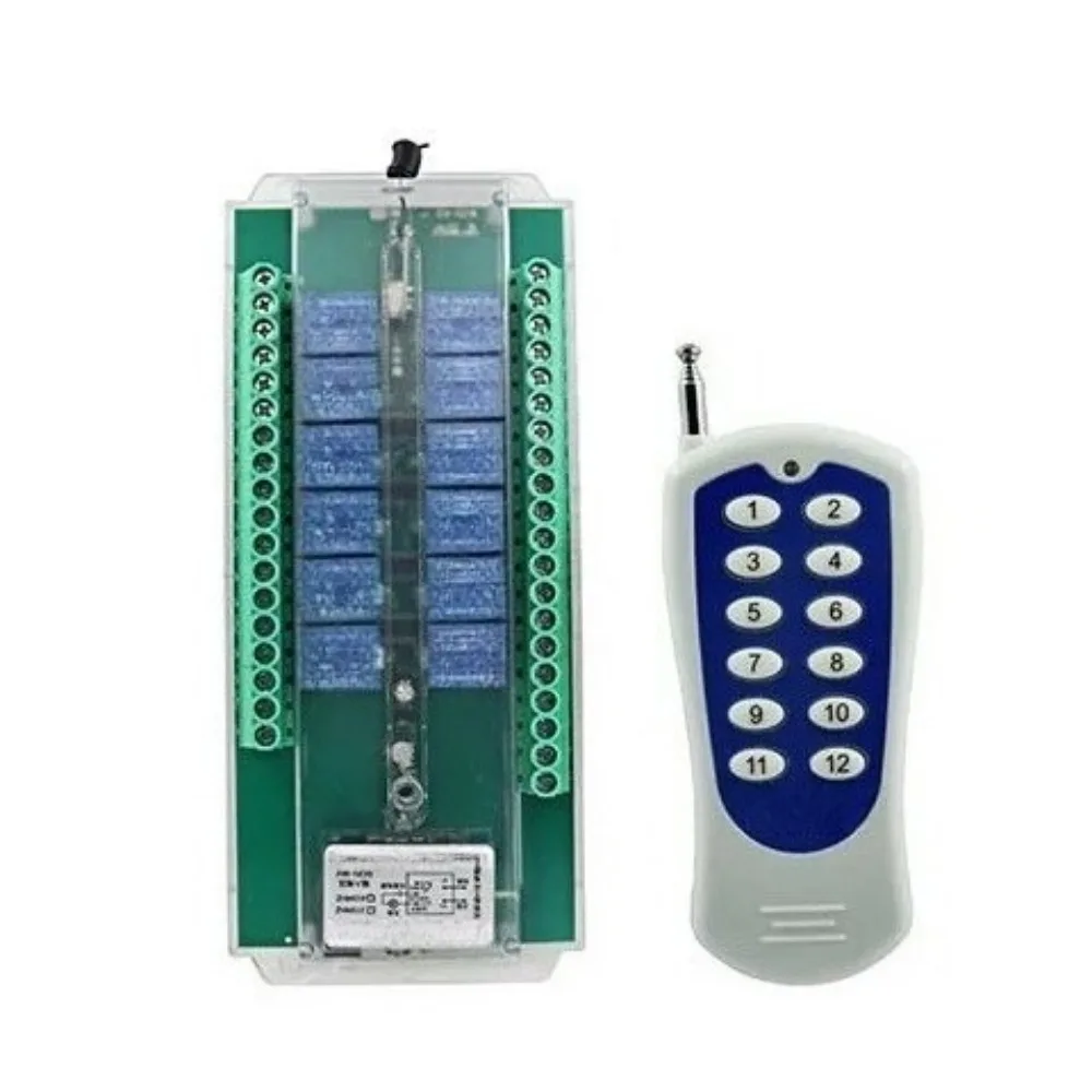 2 Set 12Ch Wireless Controller 12/24/48V Multi Remote Switch Light Industrial